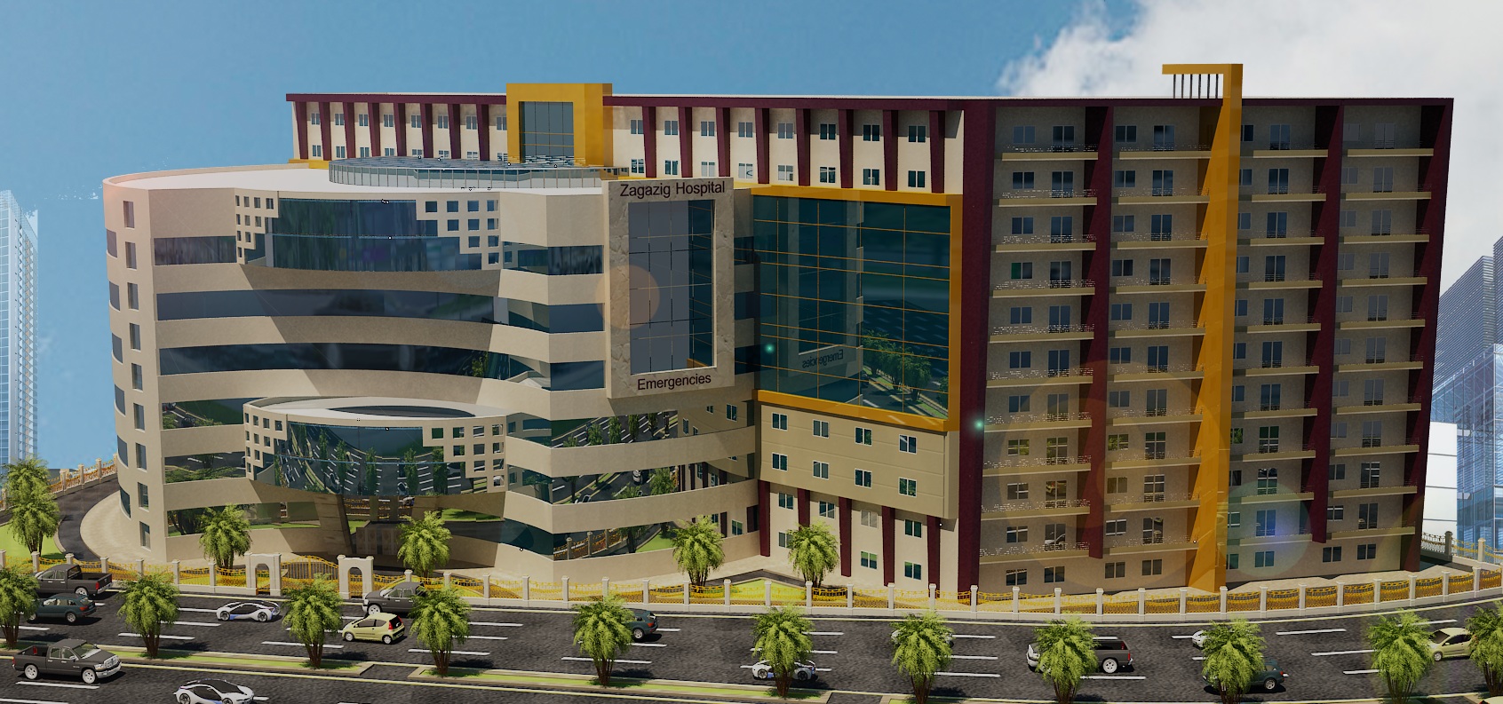 انشاء مستشفى جديد للطوارىء بجامعة الزقازيق